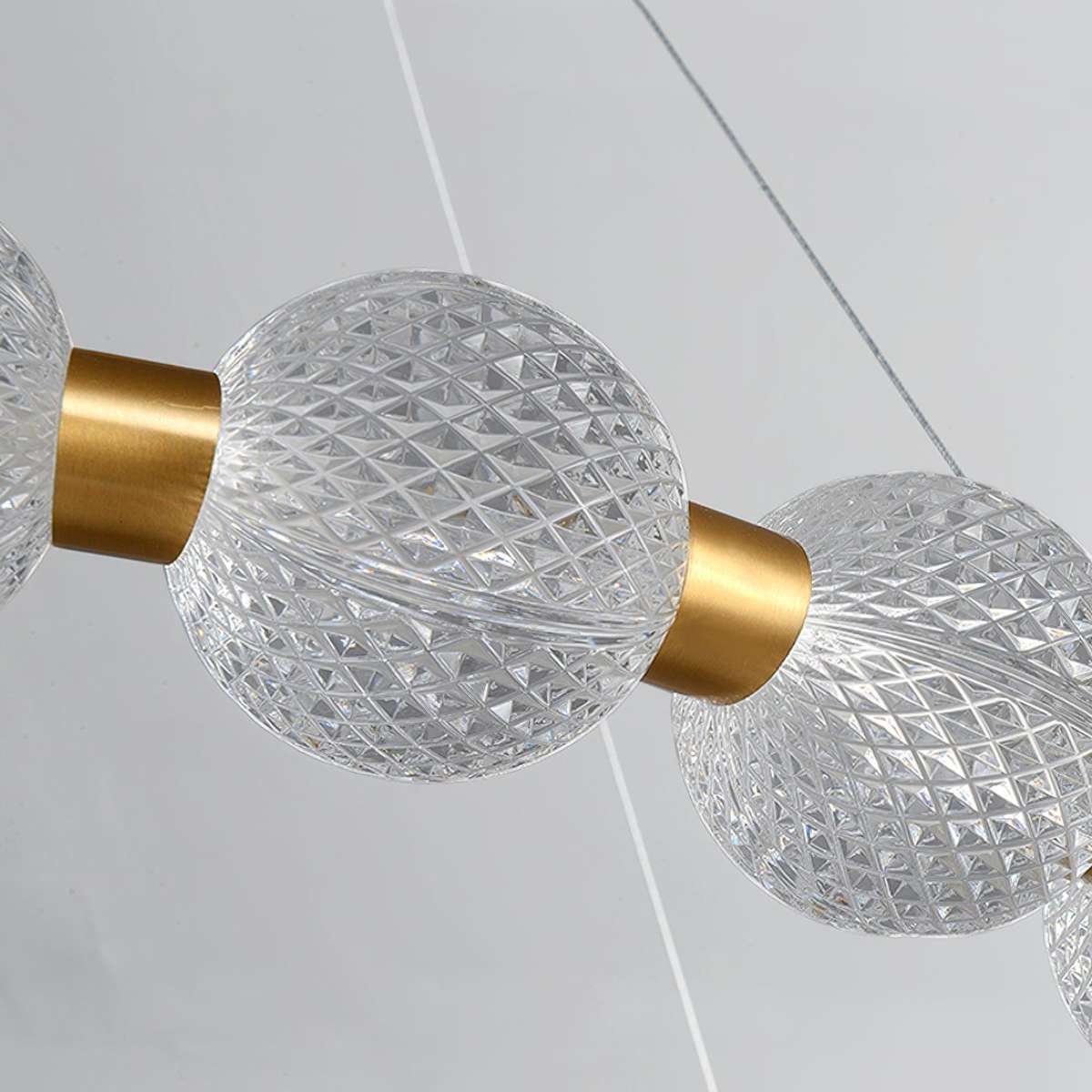 flairel Modern Ring Pearl Chandelier for Living Room