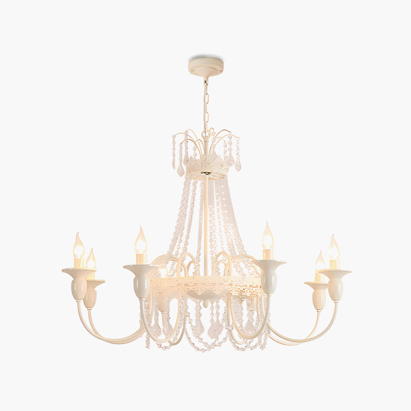 flairel French Candle Crystal Chandelier
