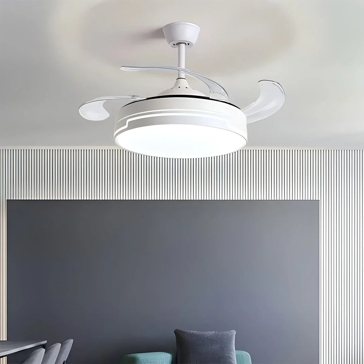 flairel Remote Minimalist Hugger Ceiling Fan