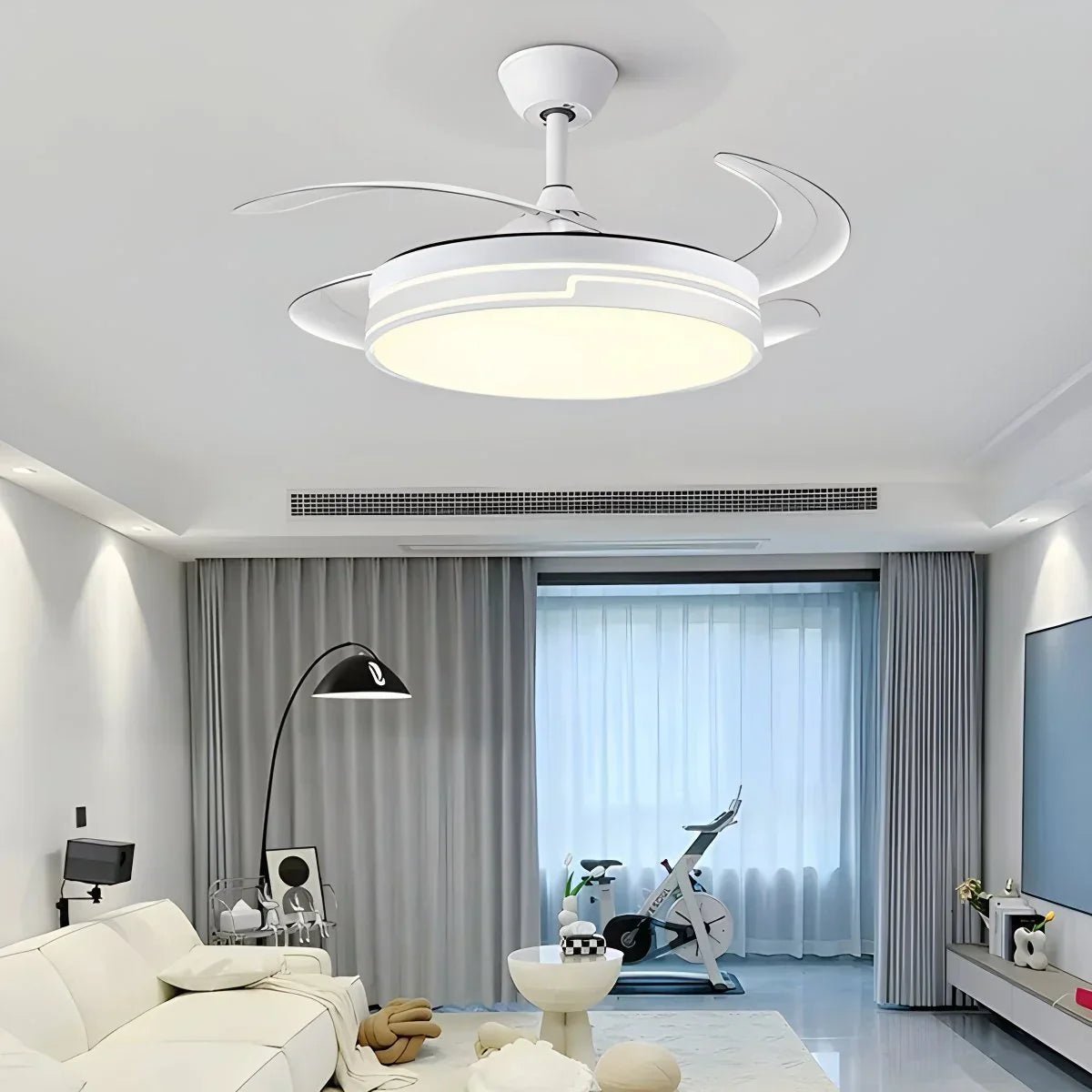flairel Remote Minimalist Hugger Ceiling Fan