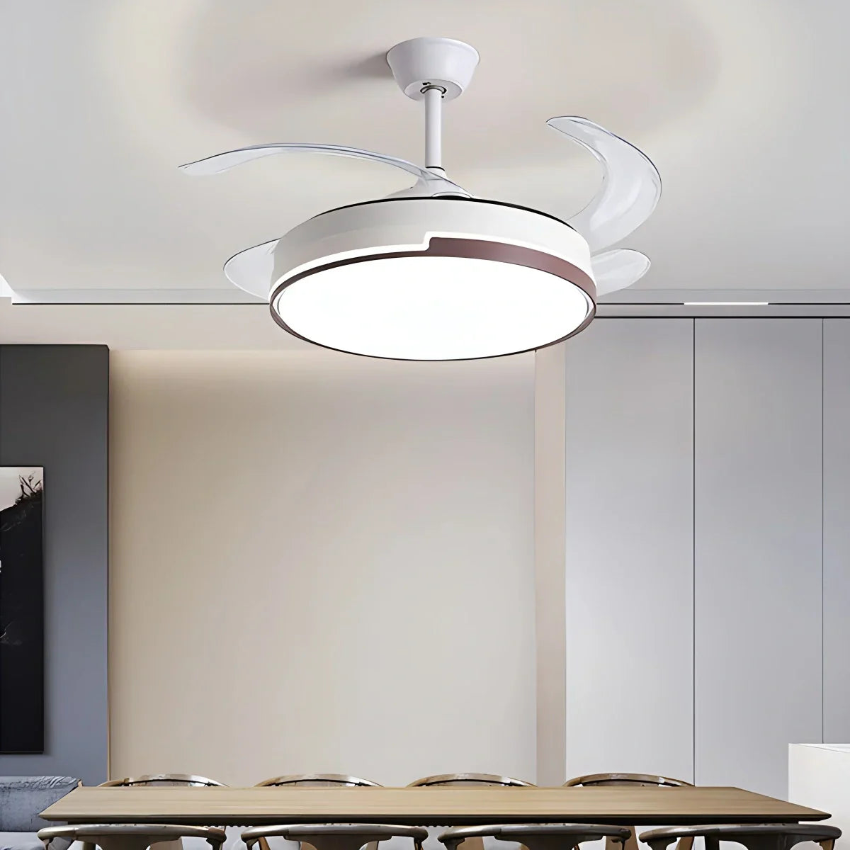 flairel Remote Minimalist Hugger Ceiling Fan