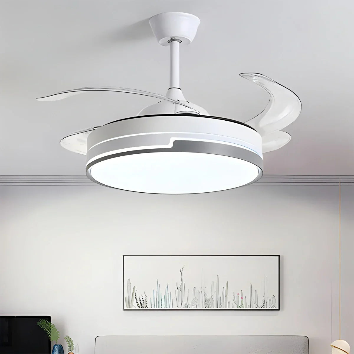 flairel Remote Minimalist Hugger Ceiling Fan