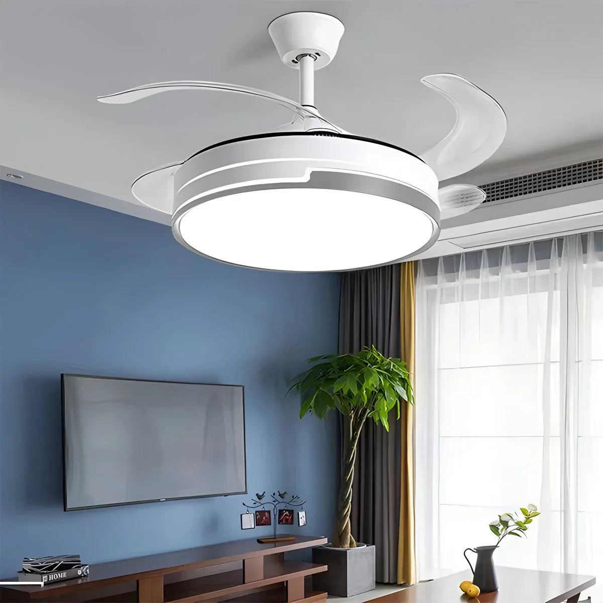 flairel Remote Minimalist Hugger Ceiling Fan