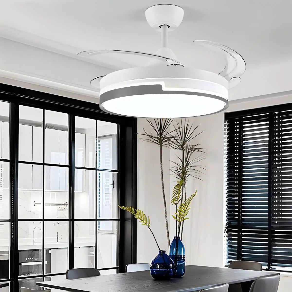 flairel Remote Minimalist Hugger Ceiling Fan