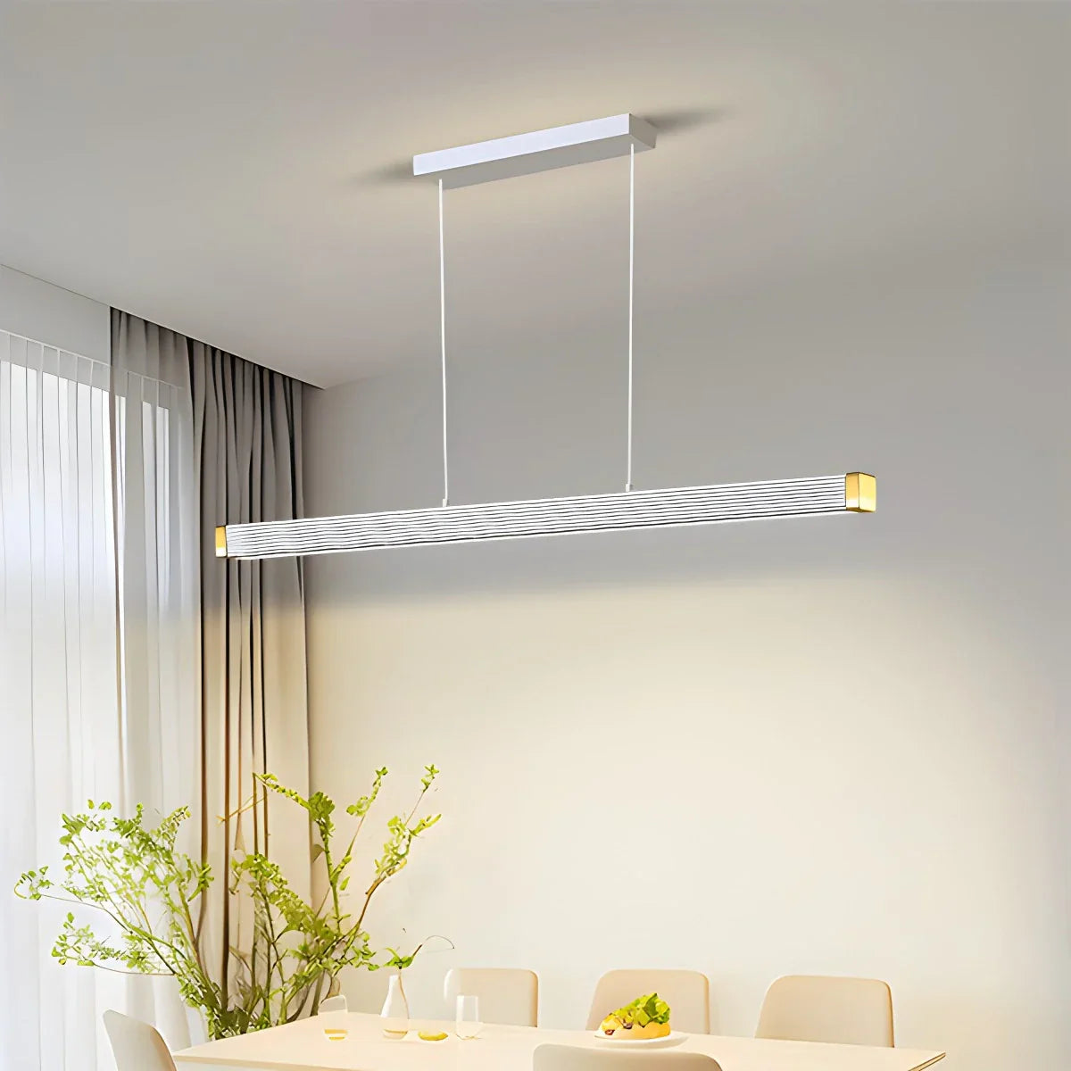 flairel Roman Column Linear Pendant Light for Kitchen
