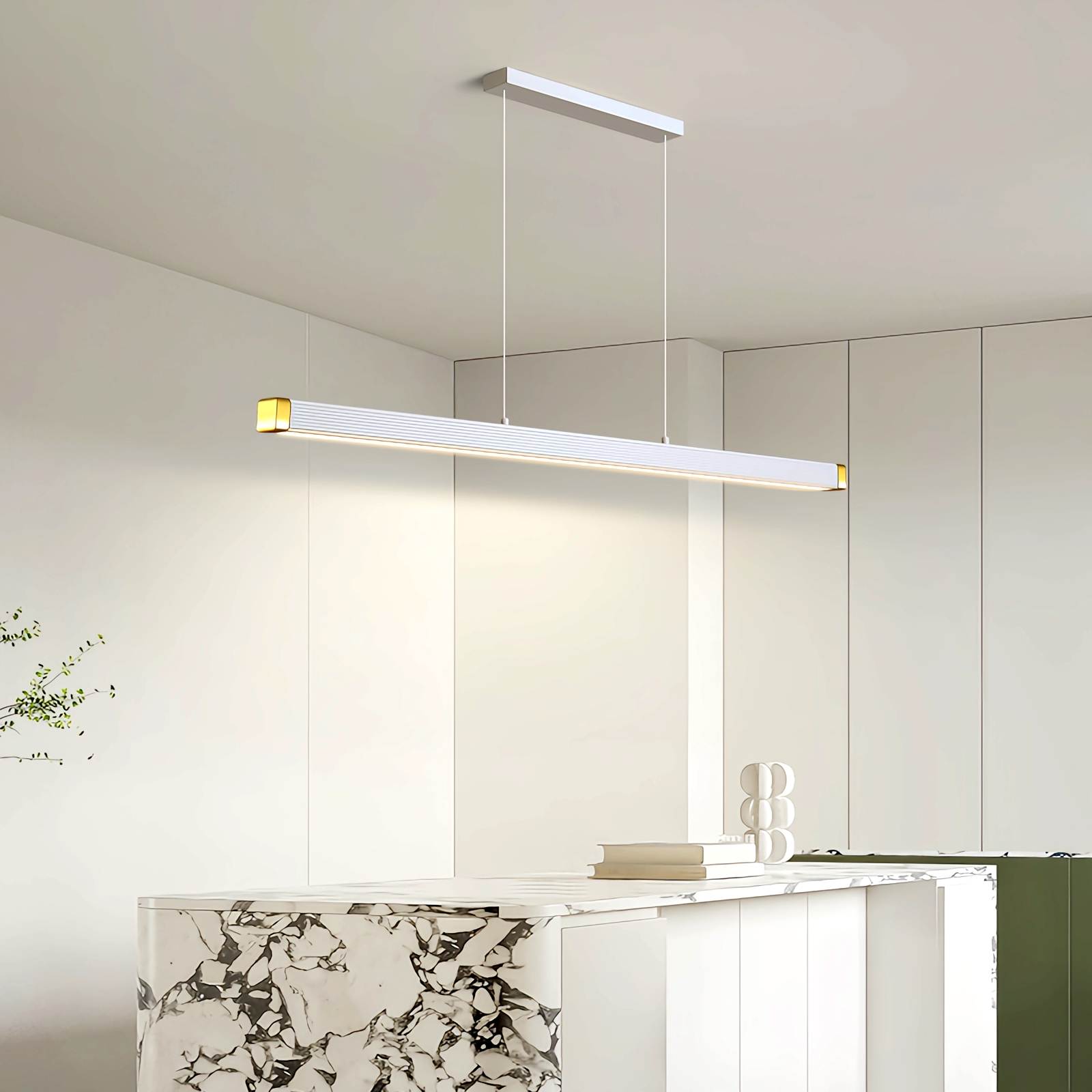 flairel Roman Column Linear Pendant Light for Kitchen