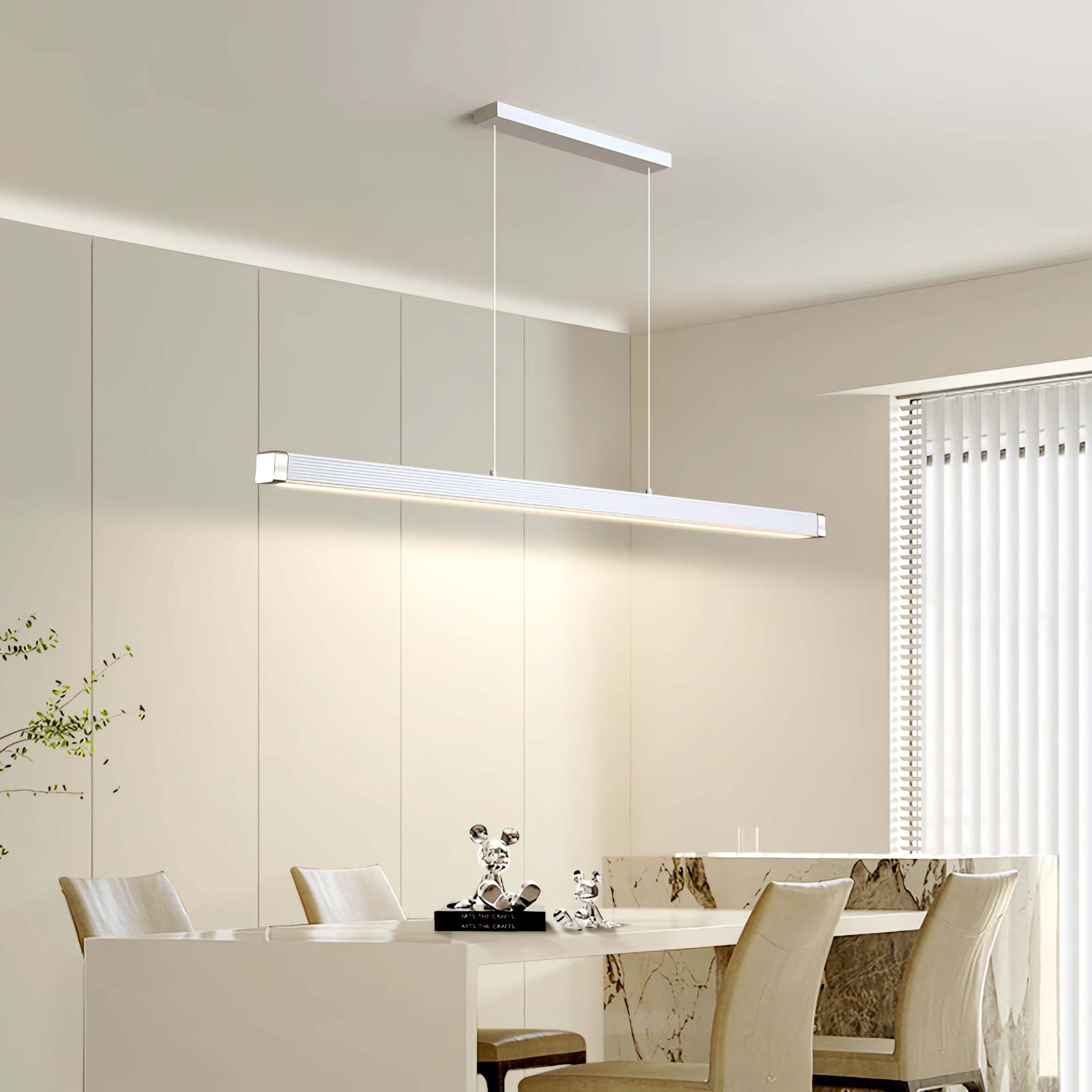 flairel Roman Column Linear Pendant Light for Kitchen