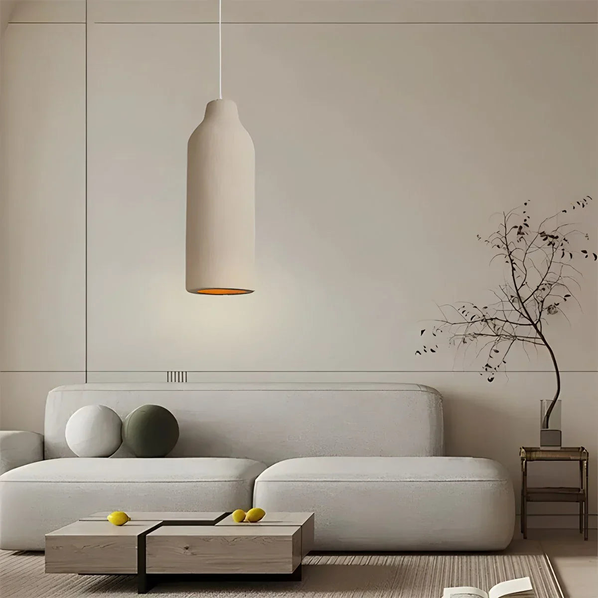 flairel Simple Gypsum Pendant Lights for Dining Room