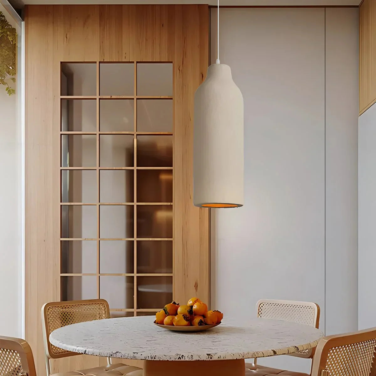 flairel Simple Gypsum Pendant Lights for Dining Room