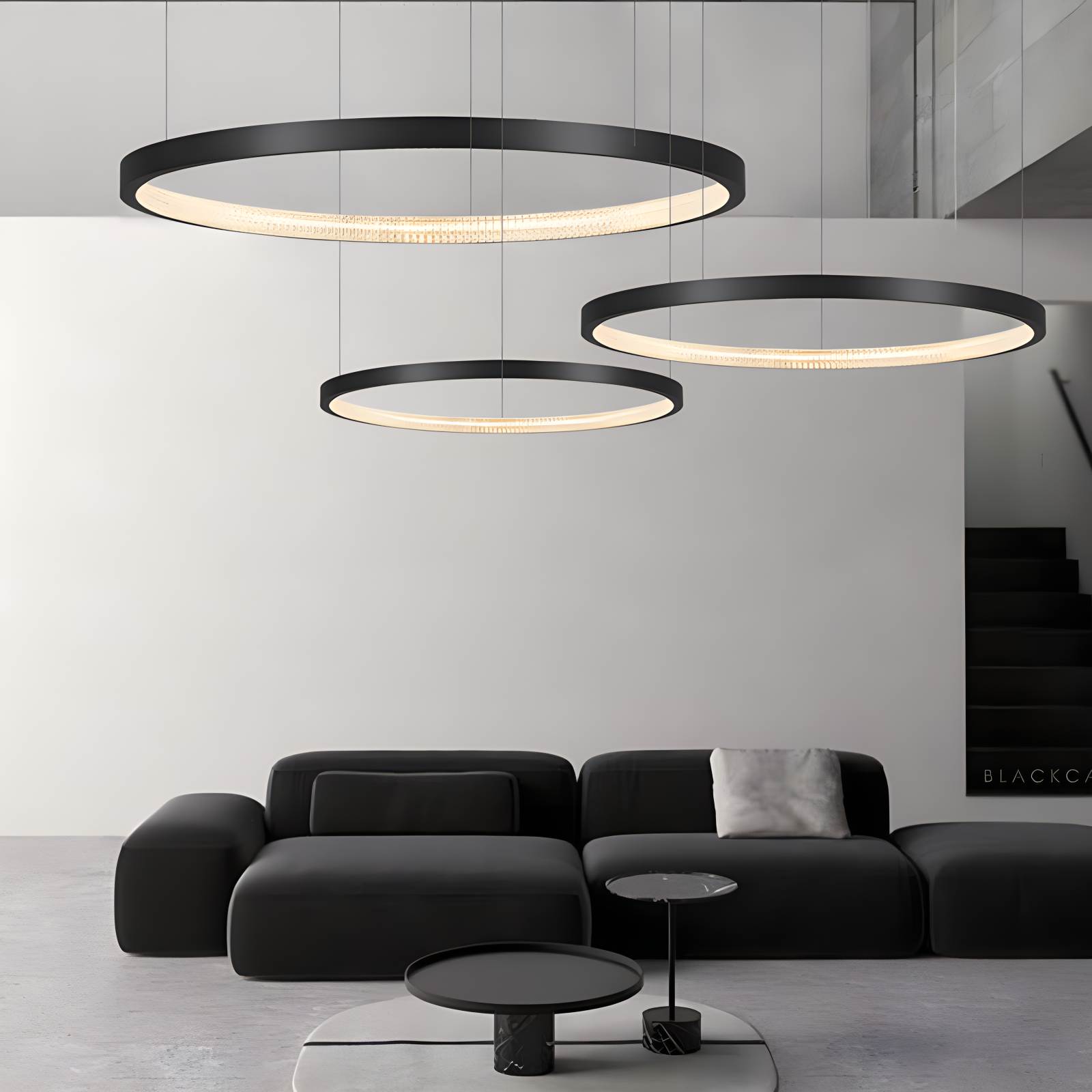 flairel Nordic Simple Ring Ceiling Chandelier