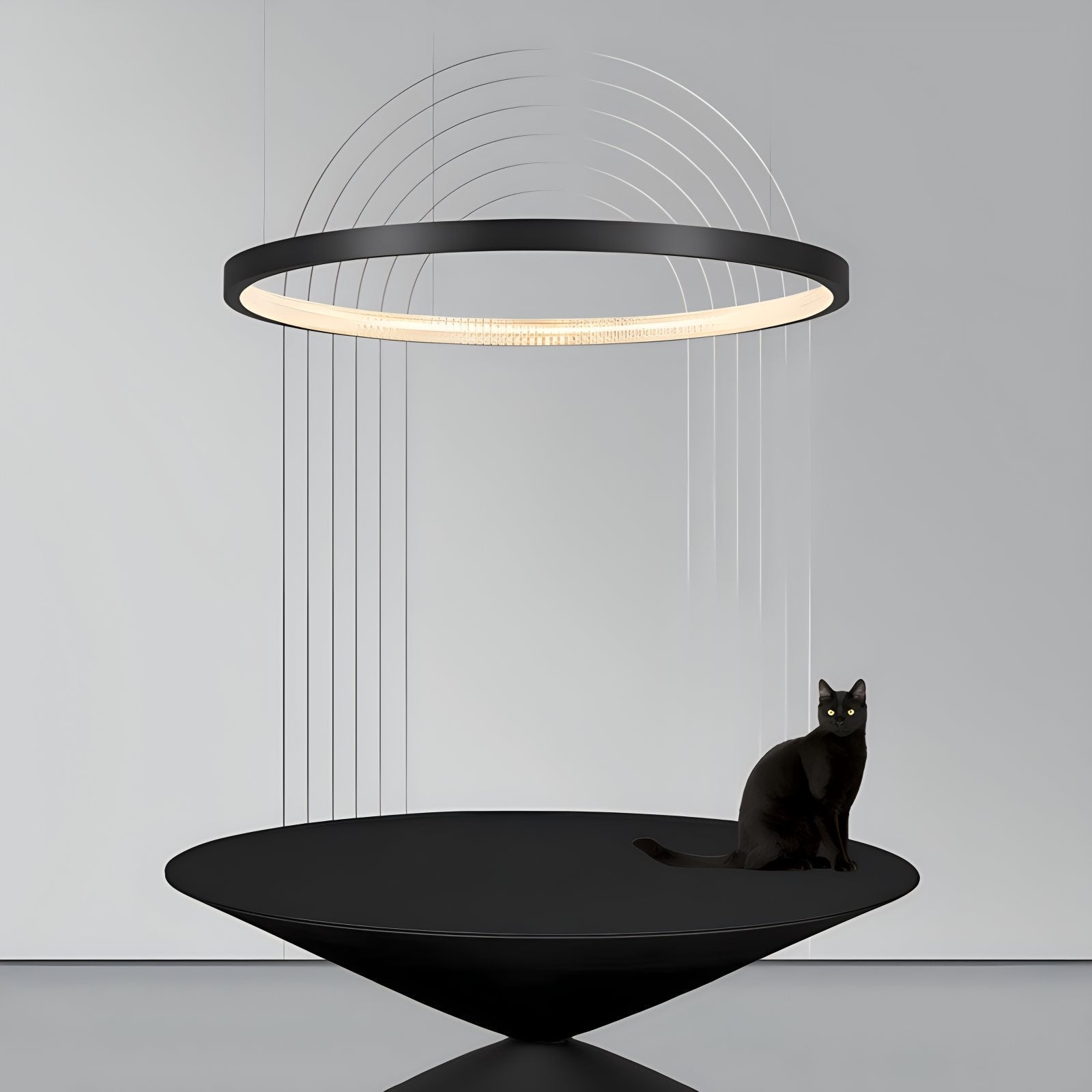 flairel Nordic Simple Ring Ceiling Chandelier