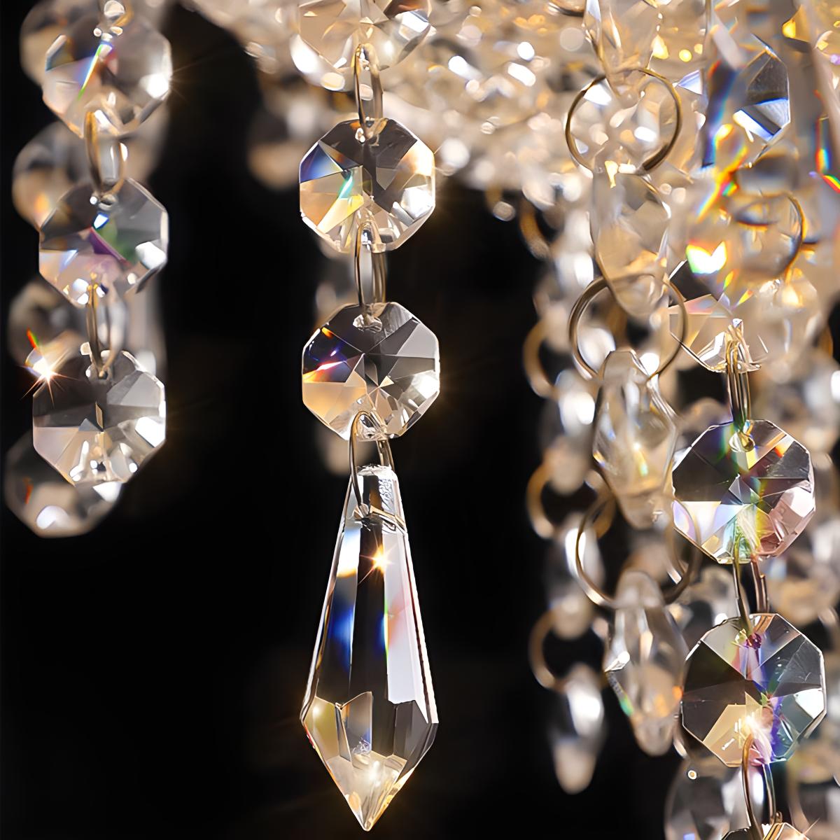 flairel Spherical Crystal Chandelier Globe Pendant Light