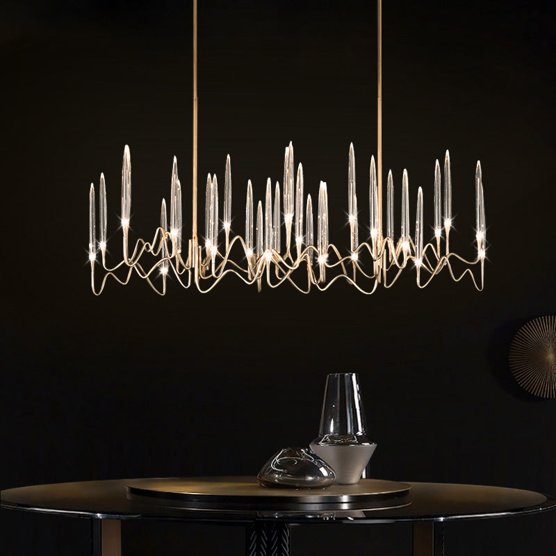 flairel Modern Branch Chandelier & Floor Lamp