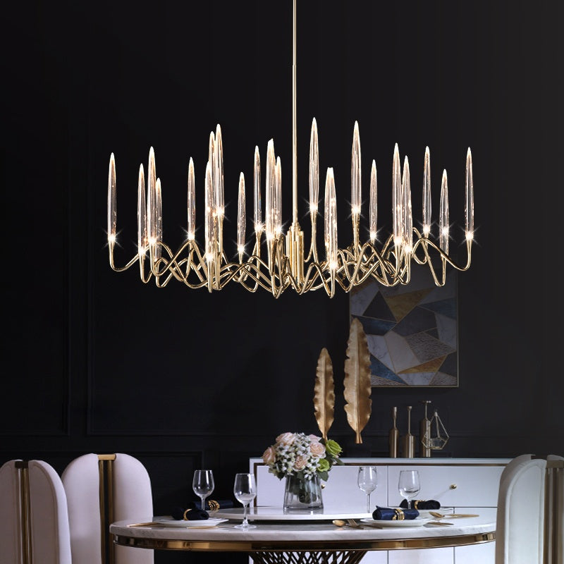 flairel Modern Branch Chandelier & Floor Lamp