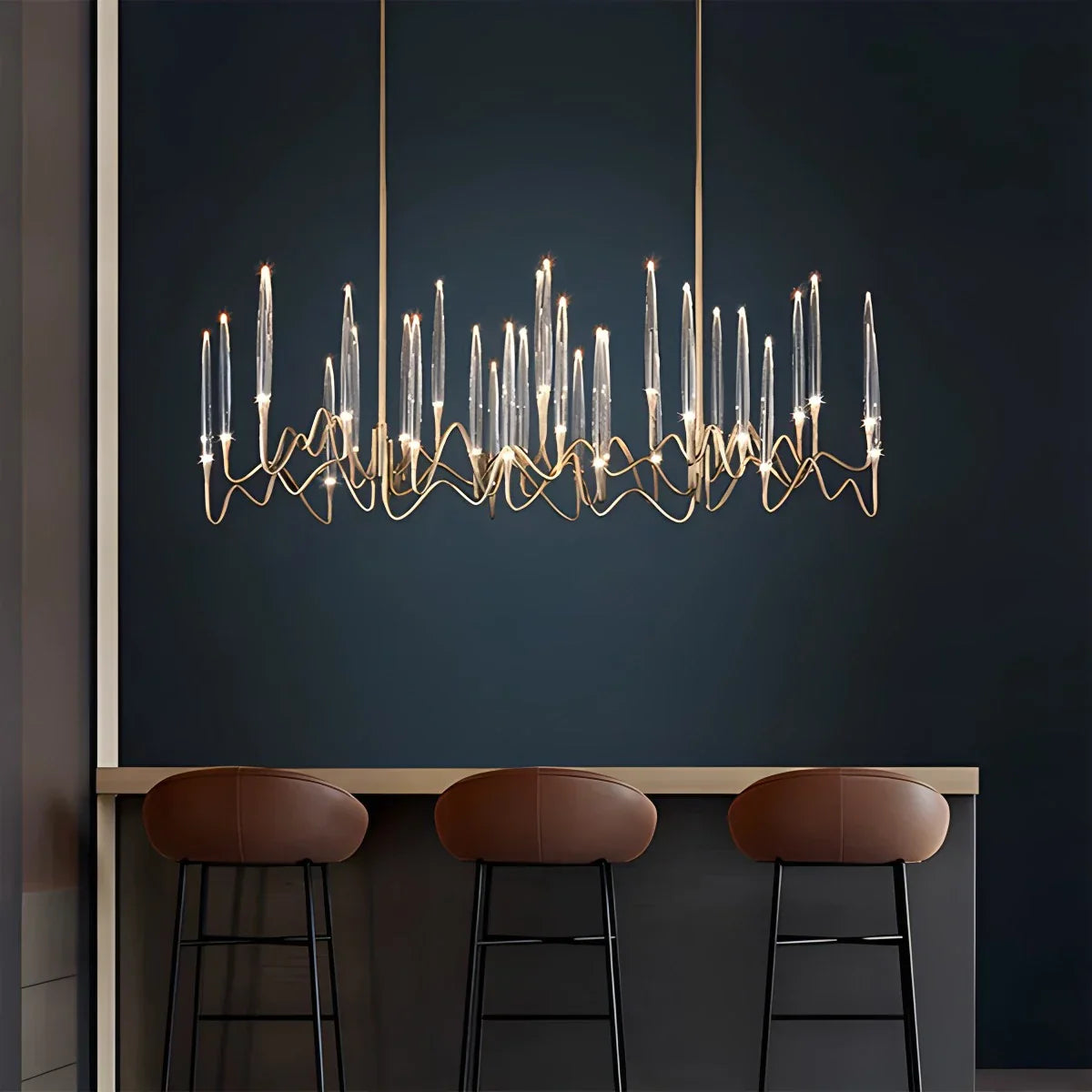 flairel Modern Branch Chandelier & Floor Lamp