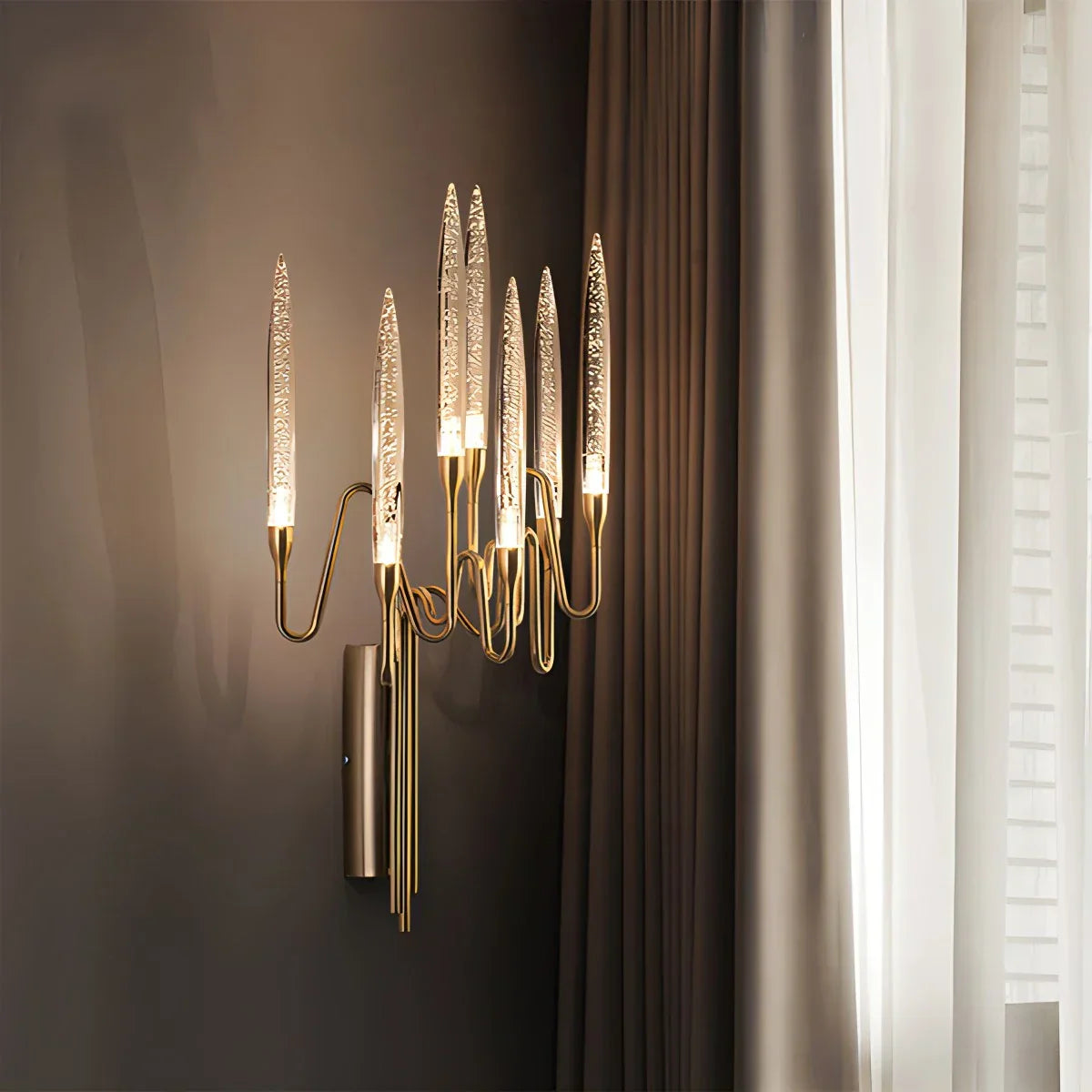 flairel Modern Branch Chandelier & Floor Lamp
