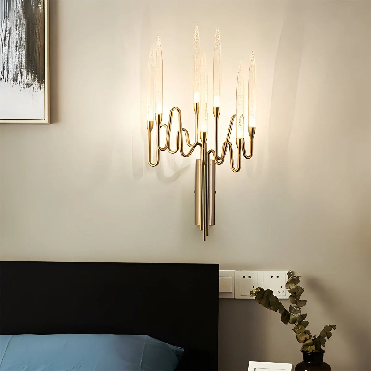 flairel Modern Branch Chandelier & Floor Lamp