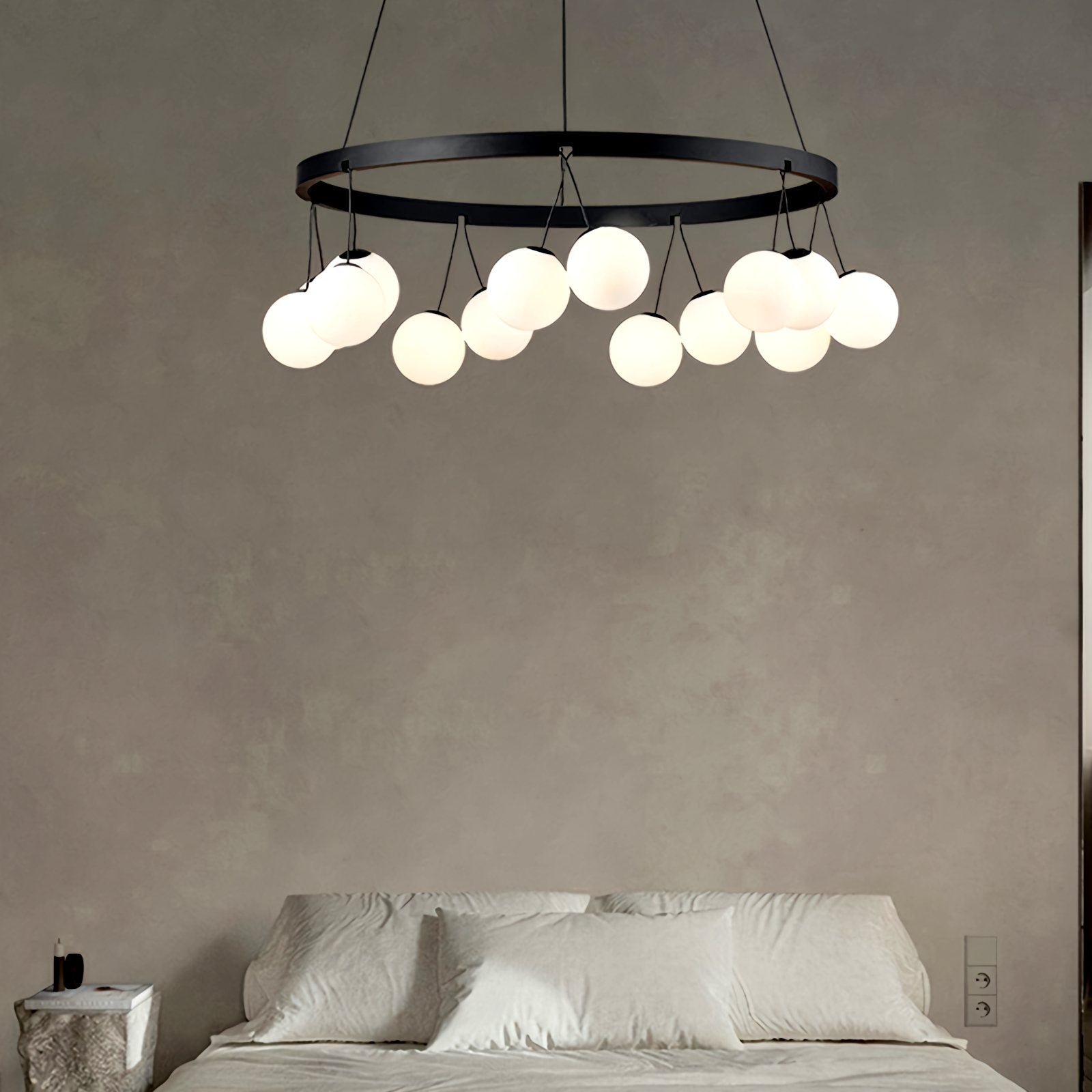 flairel Valentina Nordic LED Glass Ball Chandelier
