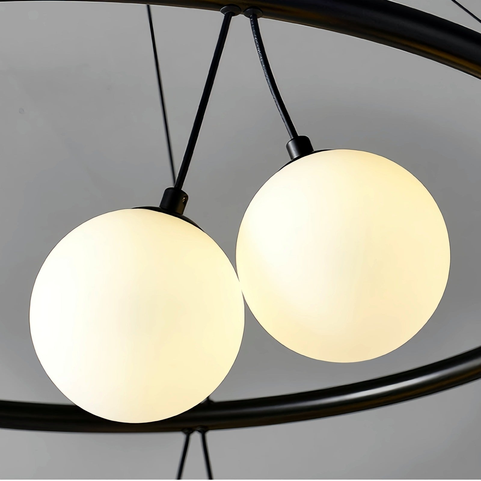 flairel Valentina Nordic LED Glass Ball Chandelier
