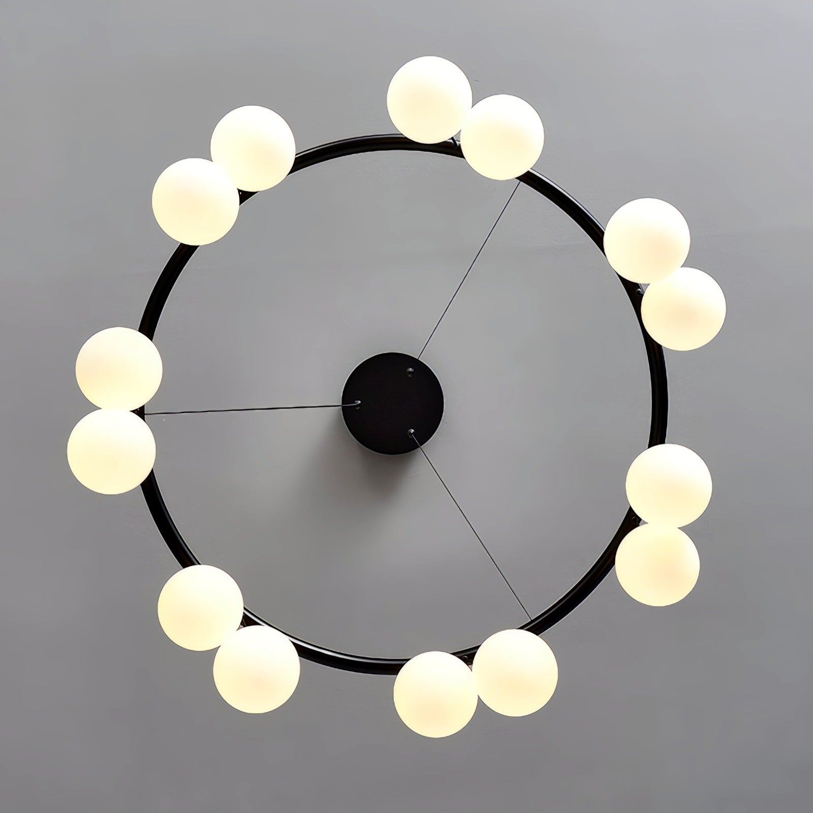 flairel Valentina Nordic LED Glass Ball Chandelier
