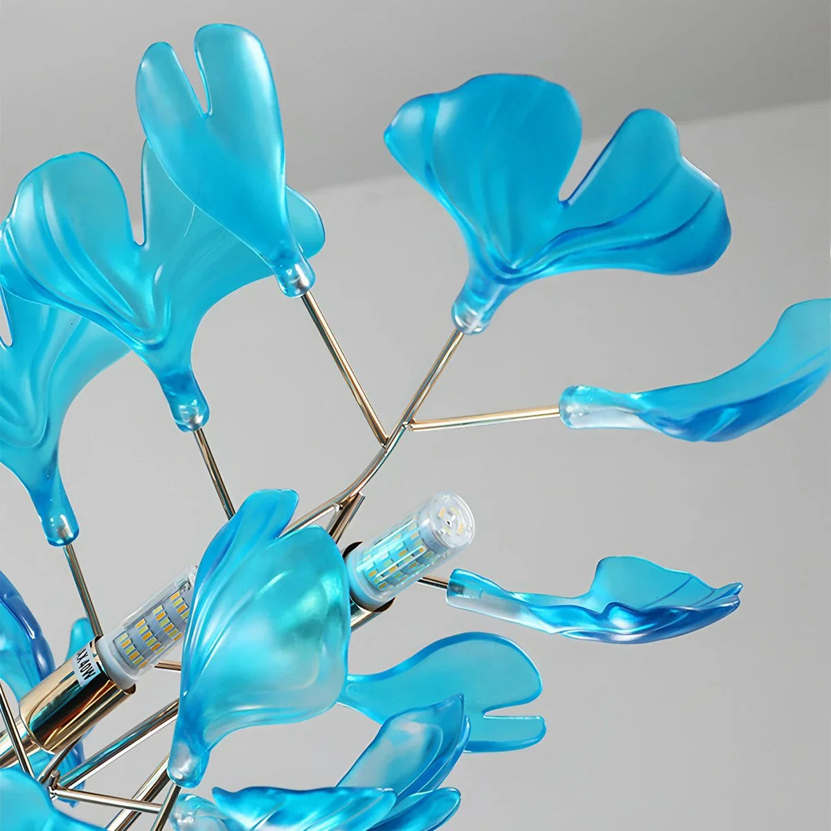flairel Acrylic Ginkgo Leaf Chandelier for Dining Area