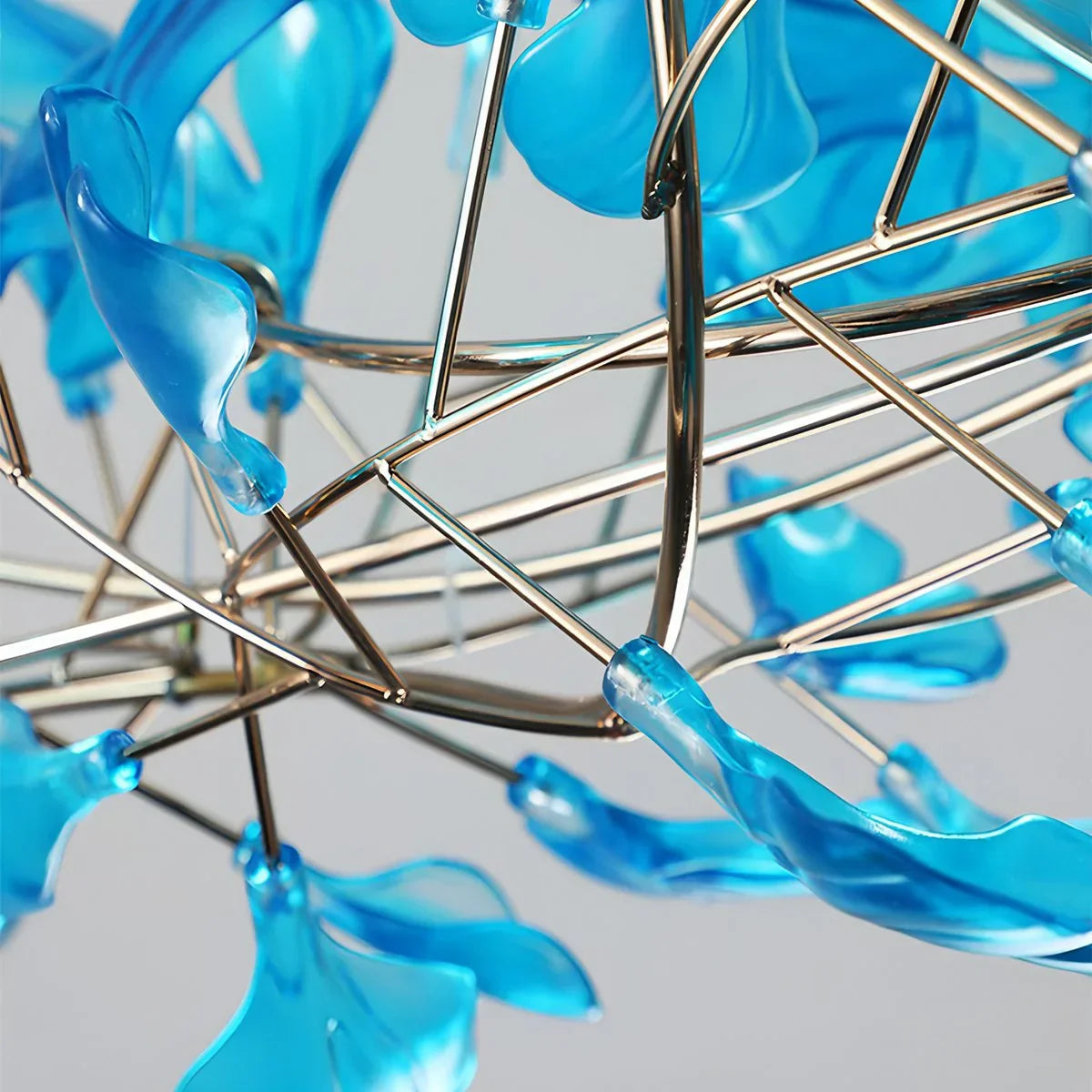 flairel Acrylic Ginkgo Leaf Chandelier for Dining Area