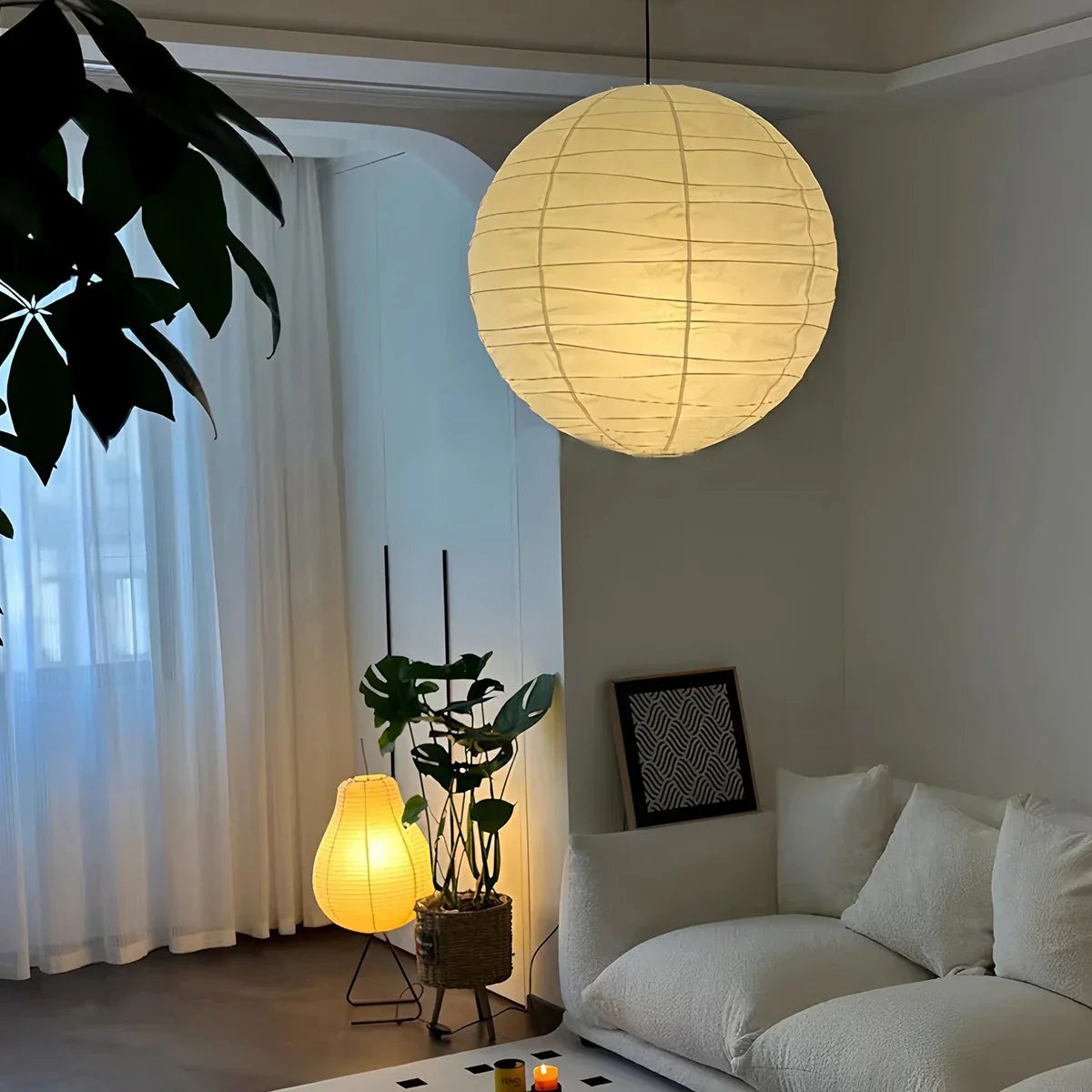 flairel Akari D Series Pendant Lamp for Dining Room