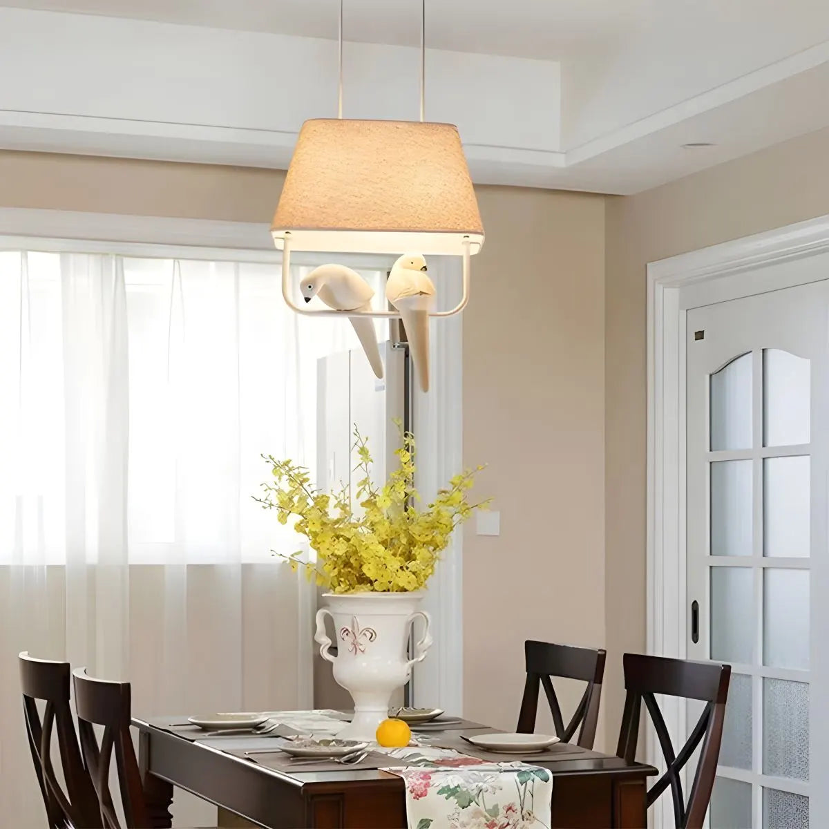 flairel Nordic Bird Pendant Light for Living Room Bedroom