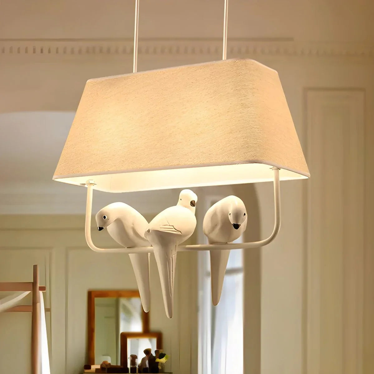 flairel Nordic Bird Pendant Light for Living Room Bedroom