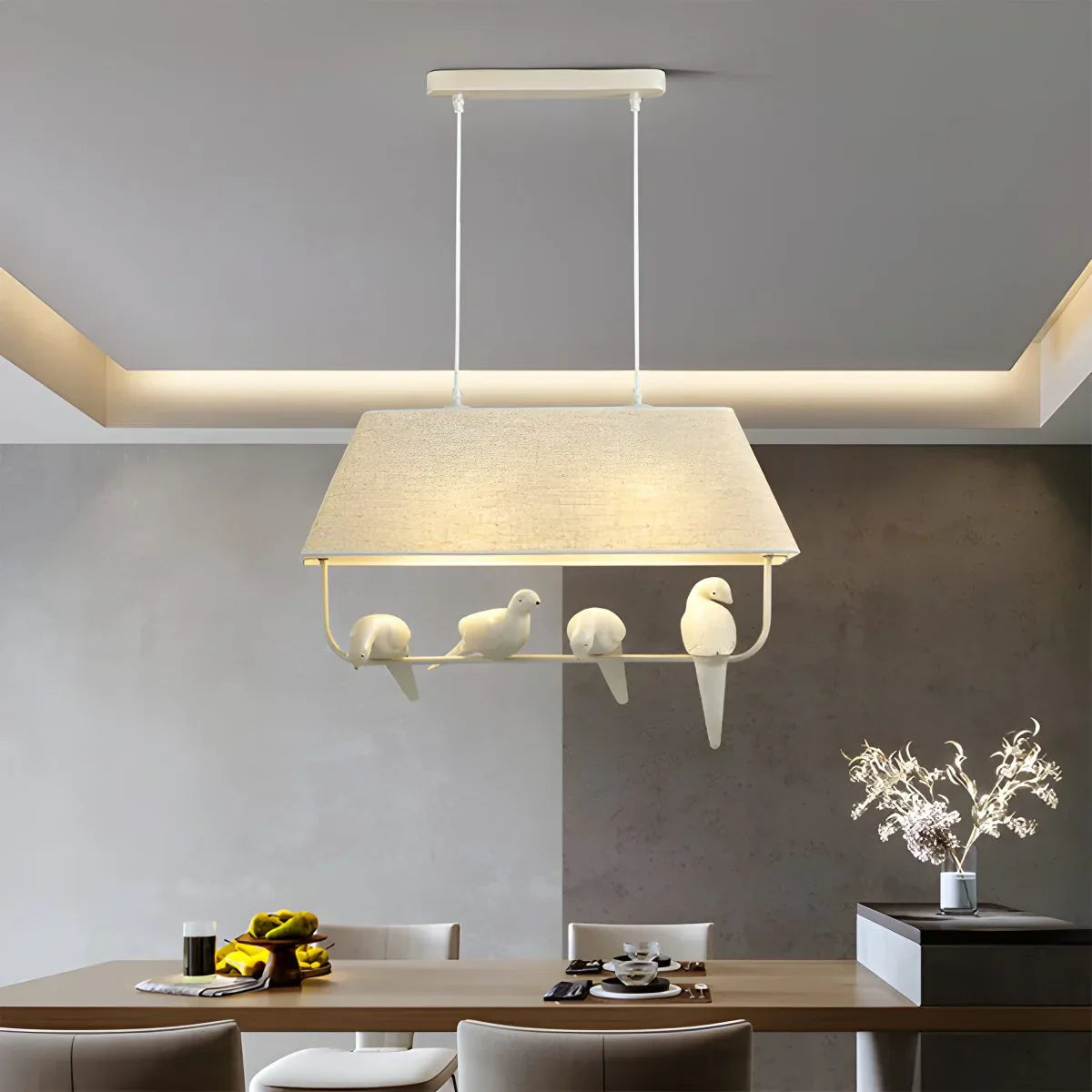 flairel Nordic Bird Pendant Light for Living Room Bedroom