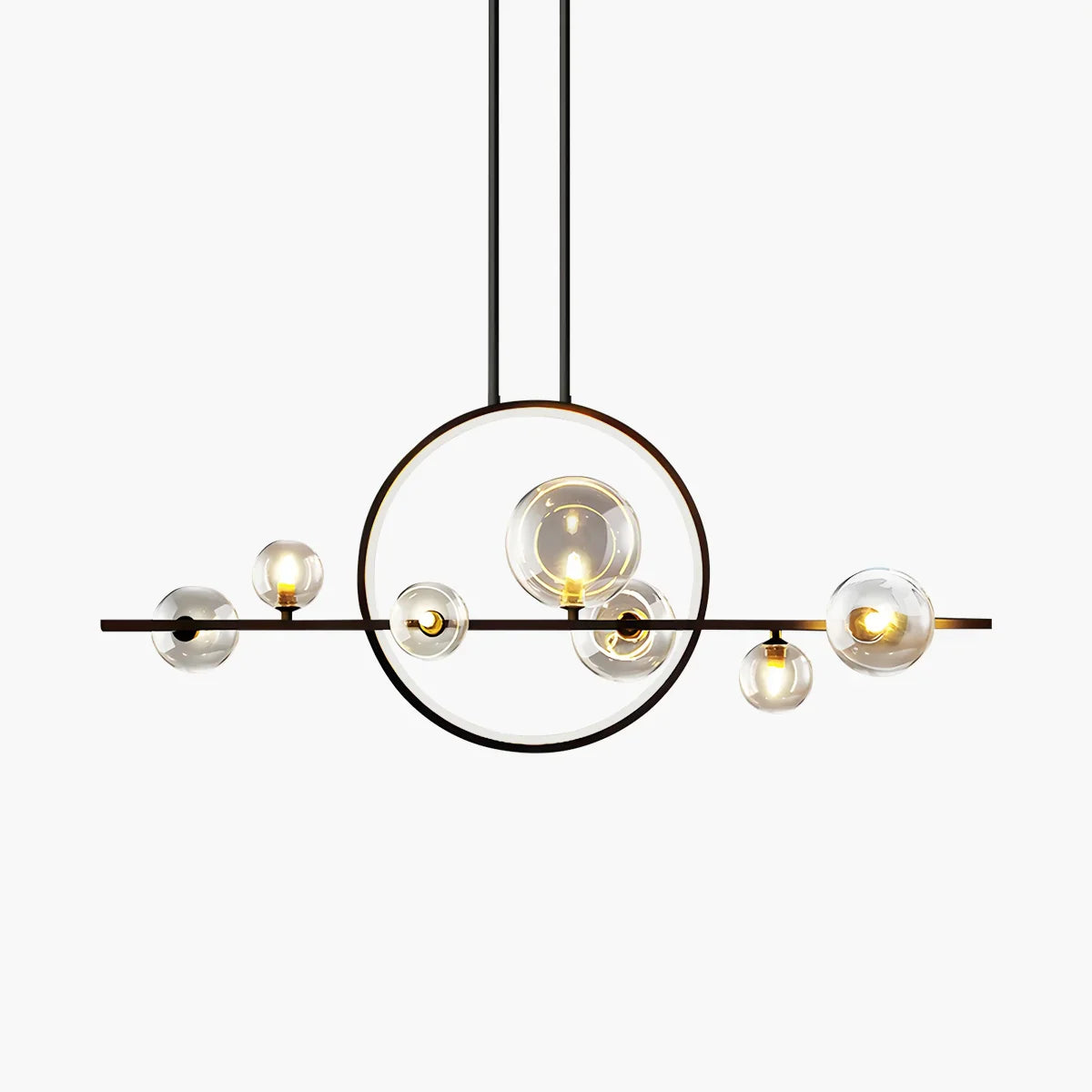 flairel Archipelago Modern Glass Ball Chandelier