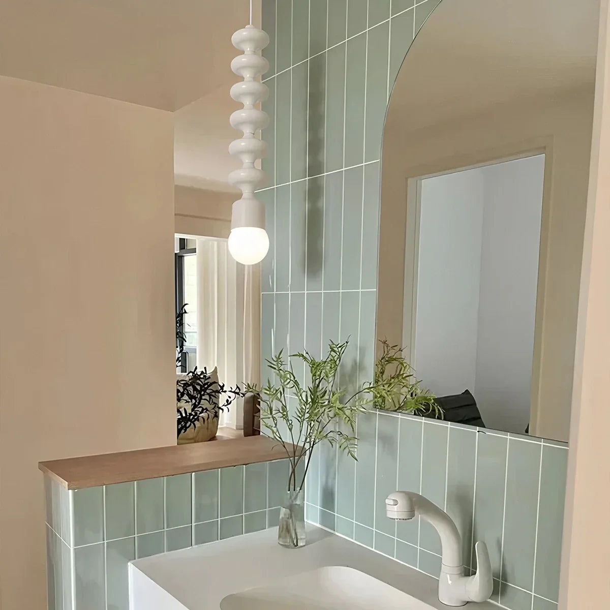 flairel Bauhaus Bead Bedside Pendant Light