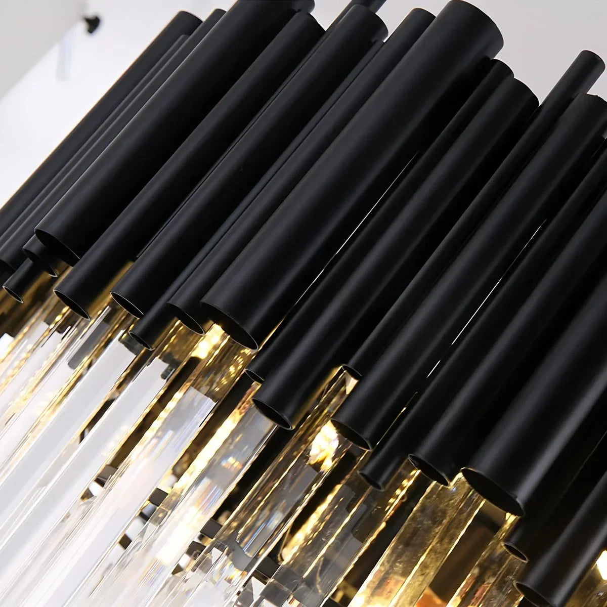 flairel Mystique Black Crystal LED Chandelier