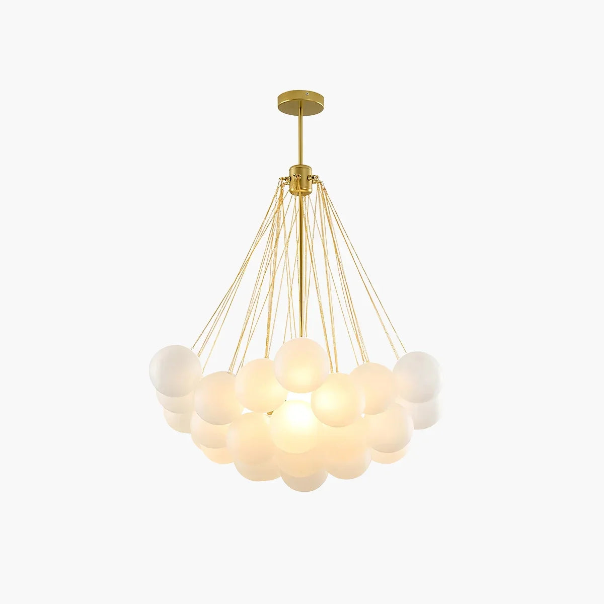 flairel Modern Bubble Glass Chandelier for Living Room
