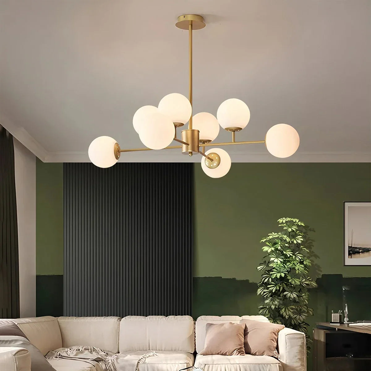 flairel Camilla Glass Chandelier for Living Room
