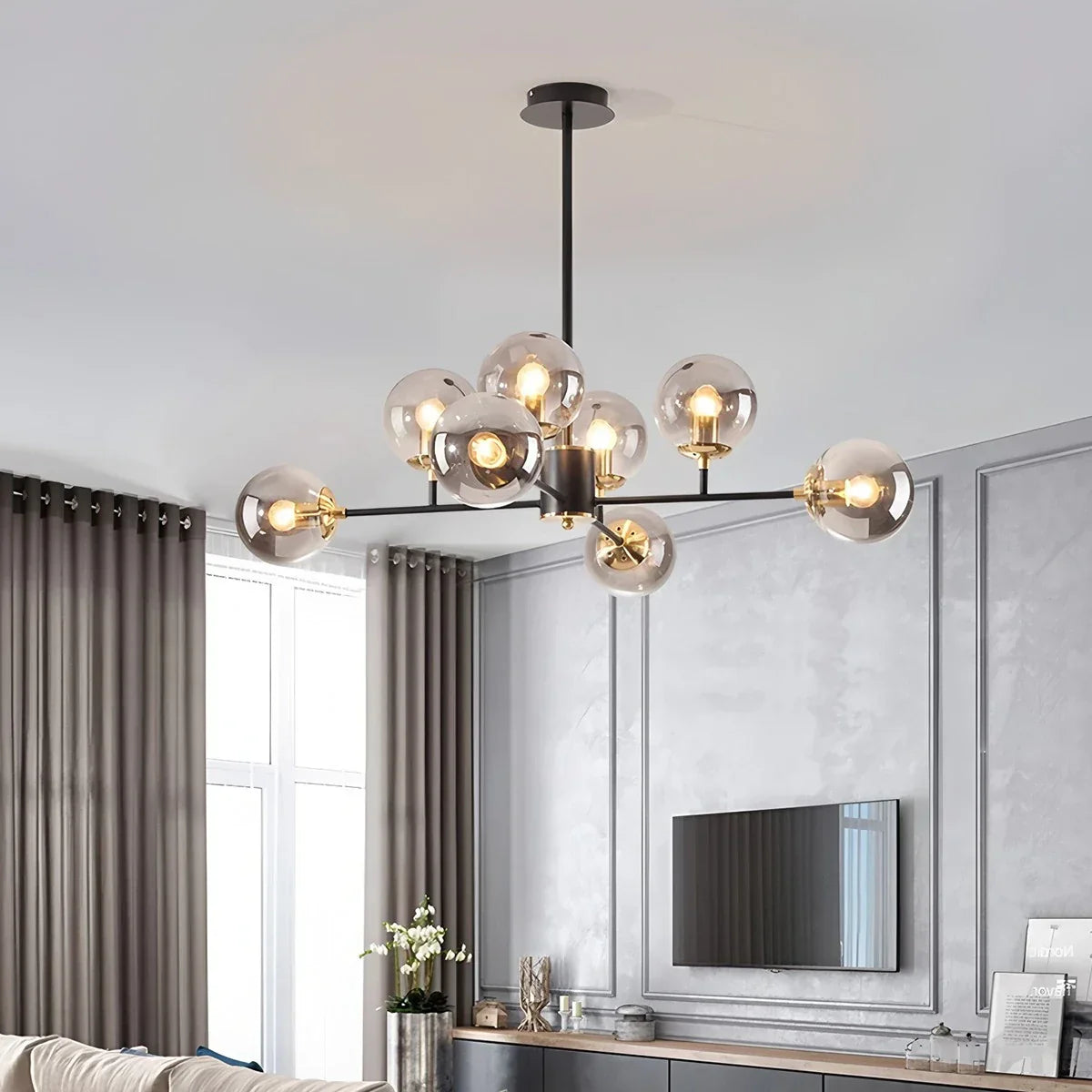 flairel Camilla Glass Chandelier for Living Room