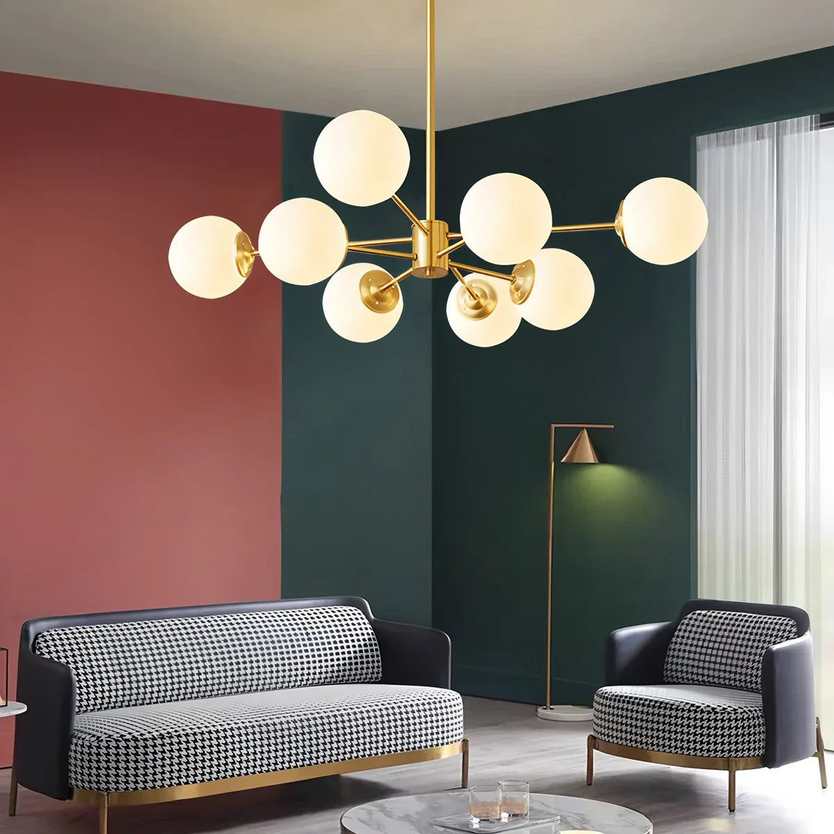 flairel Camilla Glass Chandelier for Living Room
