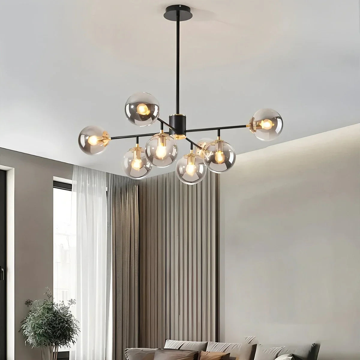 flairel Camilla Glass Chandelier for Living Room