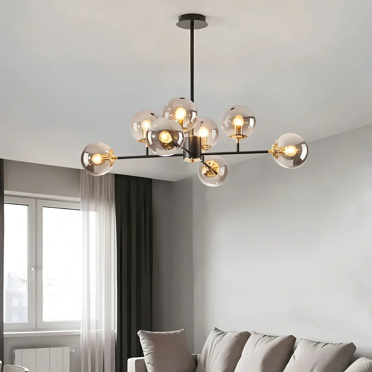 flairel Camilla Glass Chandelier for Living Room