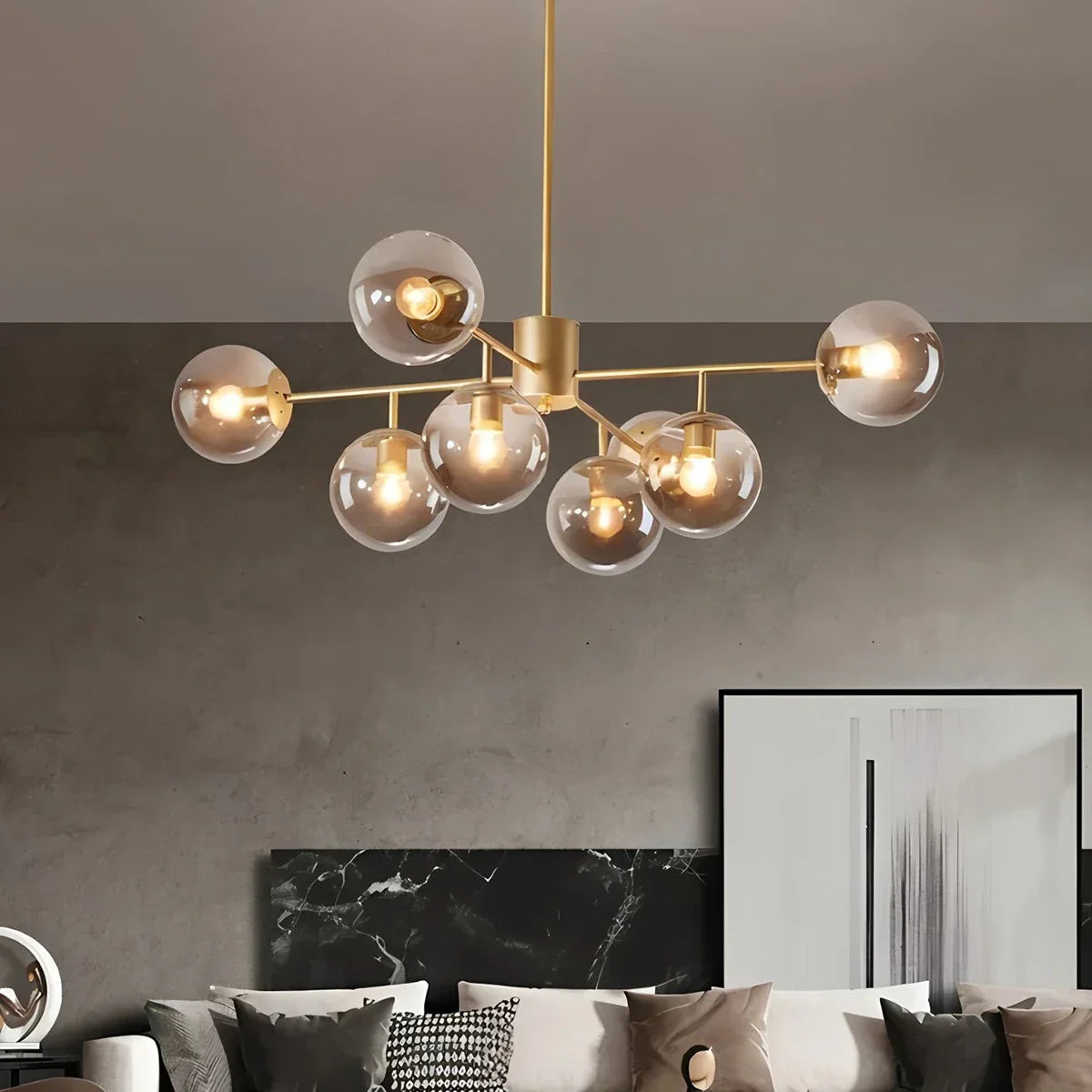 flairel Camilla Glass Chandelier for Living Room