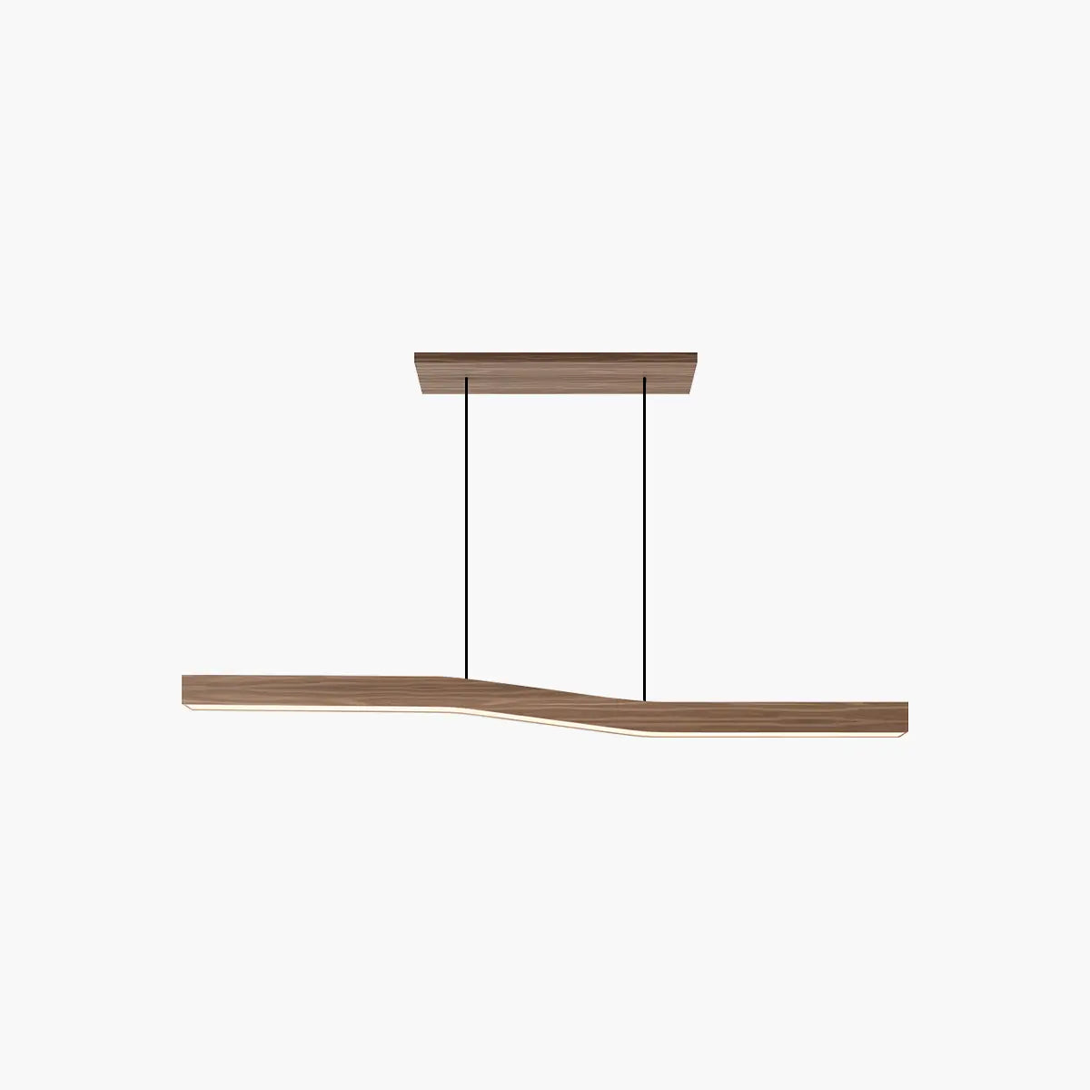 flairel Woodgrain Linear Pendant Light for Kitchen