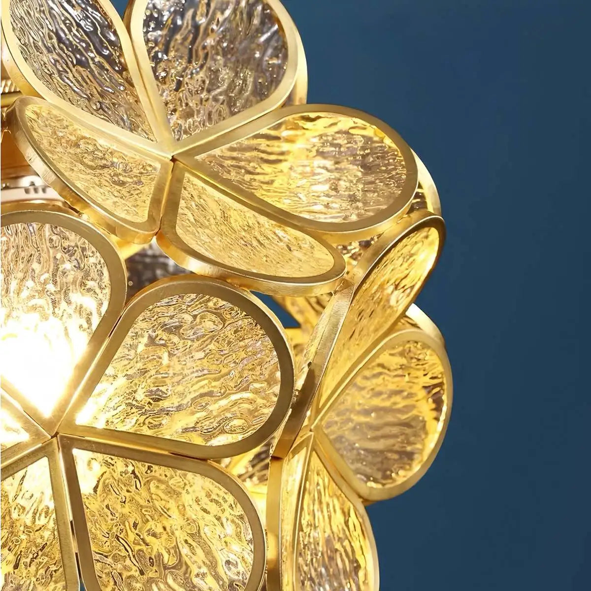 flairel Cherry Blossom Stained Glass Pendant Light