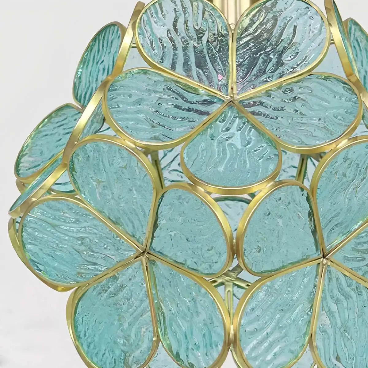 flairel Cherry Blossom Stained Glass Pendant Light