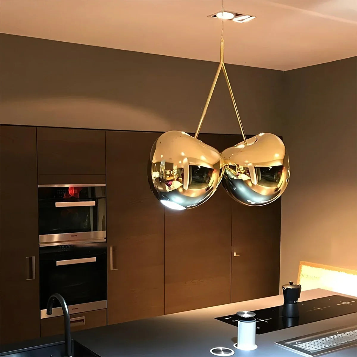 flairel Cherry Metal Chandelier for Dining Room