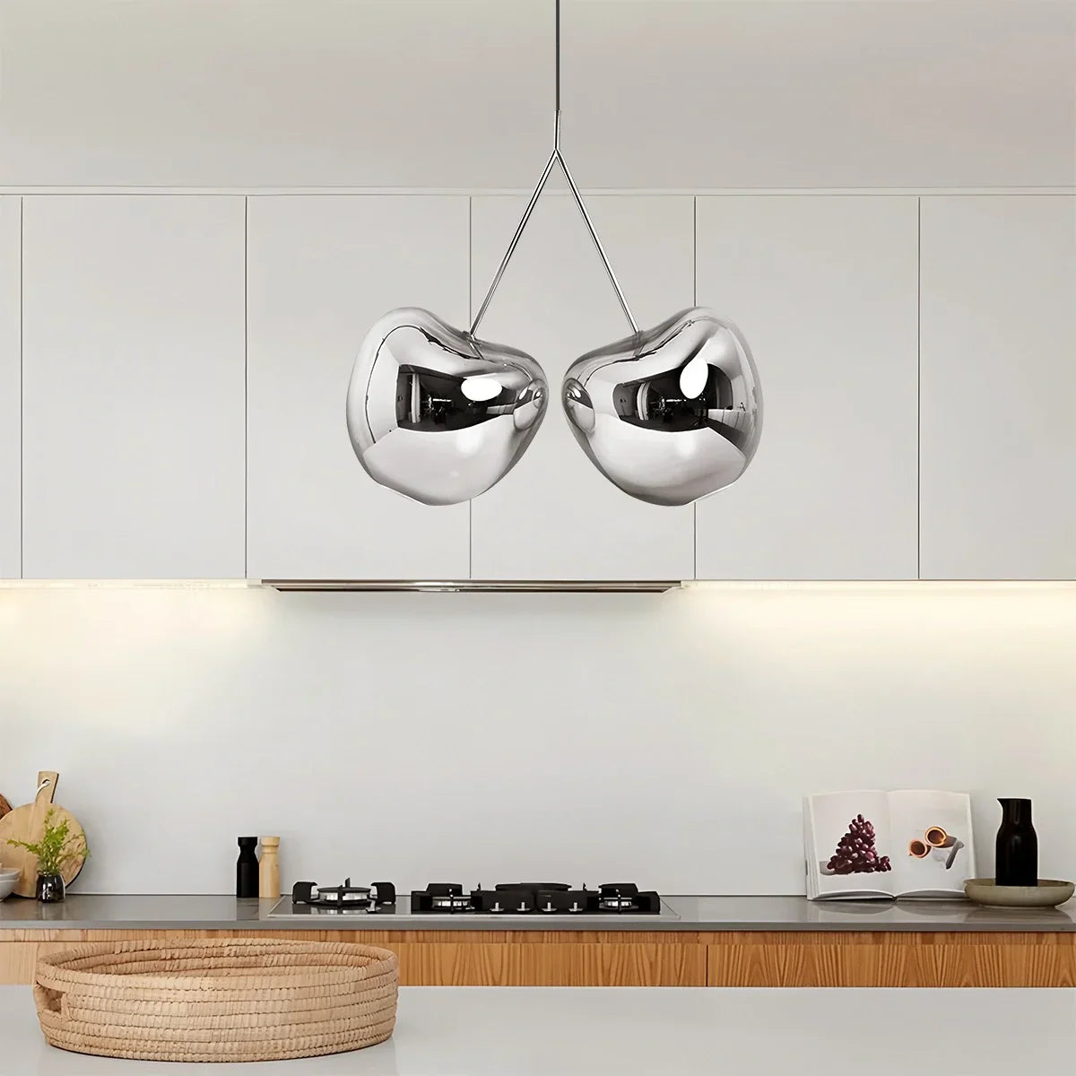 flairel Cherry Metal Chandelier for Dining Room