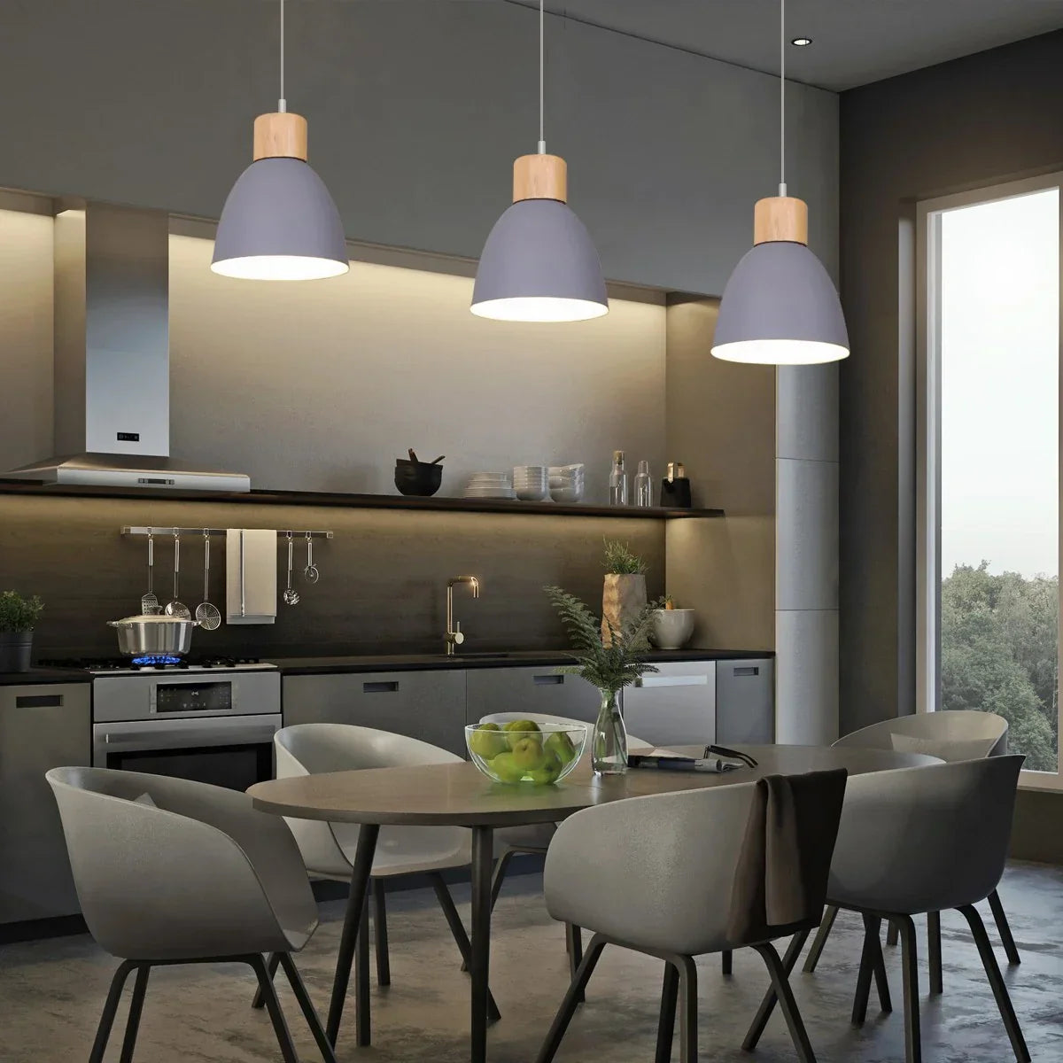 flairel Colorato Aluminum Pendant Light for Kitchen