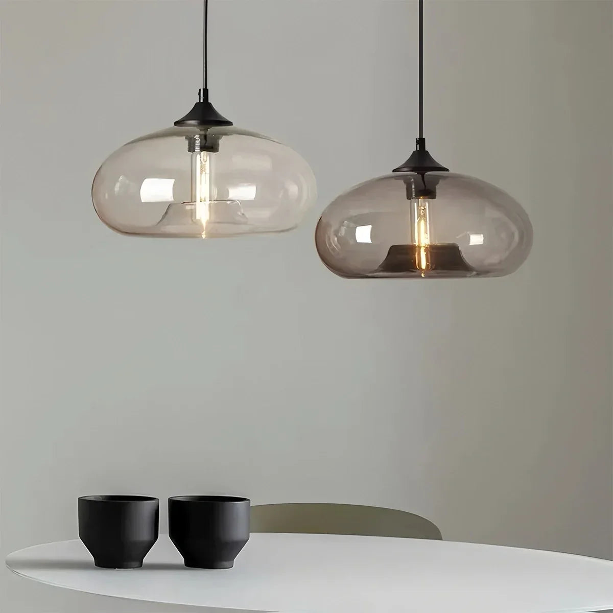 flairel Colorful Glass Pendant Light for Dining Area
