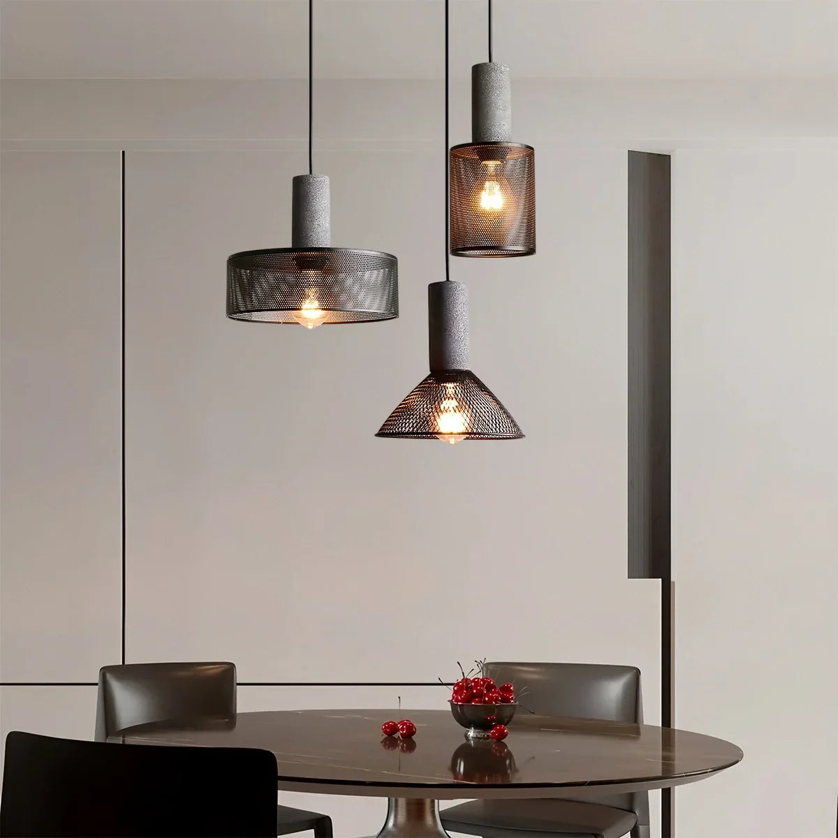 flairel Concrete Industry Pendant Lamp for Kitchen