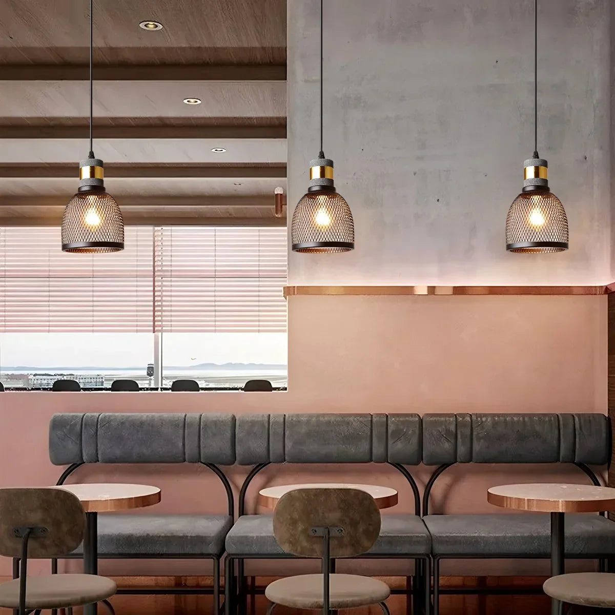 flairel Concrete Industry Pendant Lamp for Kitchen