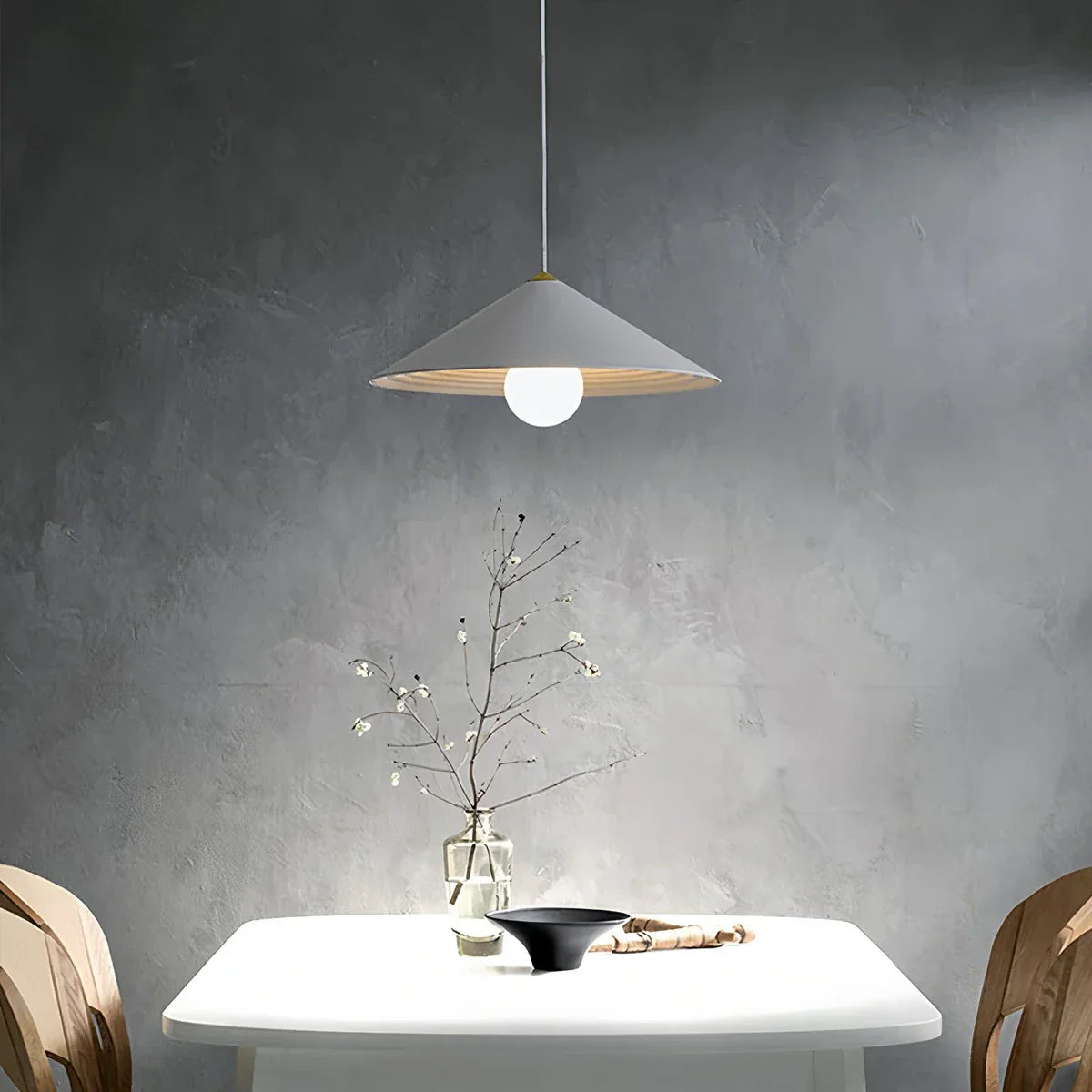 flairel Cone Counterweight Pulley Swag Pendant Lamp
